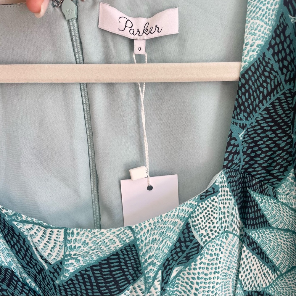 NWT Parker Mackenzie Dress in Palm Breeze Wedding Guest 0 - Picture 4 of 8